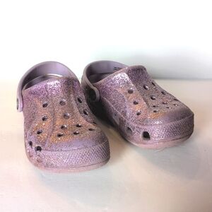 Purple Glitter Croc 13 Shoe